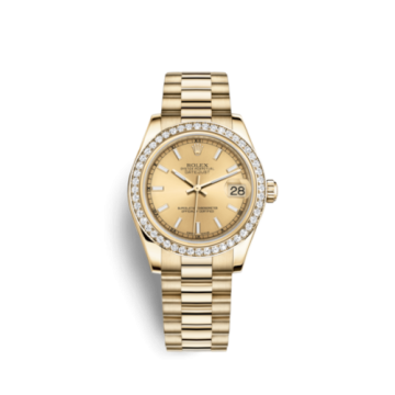 Rolex Datejust 31 Yellow Gold Diamond / President / Champagne