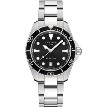 Certina DS Action 40 Quartz Stainless Steel / Black