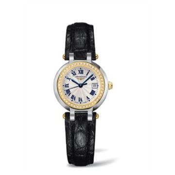 Longines PrimaLuna Quartz 26.5 Stainless Steel / Yellow Gold / Diamond / Silver - Roman