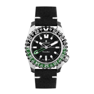 Steinhart TRAVELLER GMT green Diver Watch