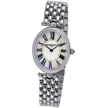 Frederique Constant Art Deco Oval Stainless Steel - Diamond / Silver / Bracelet