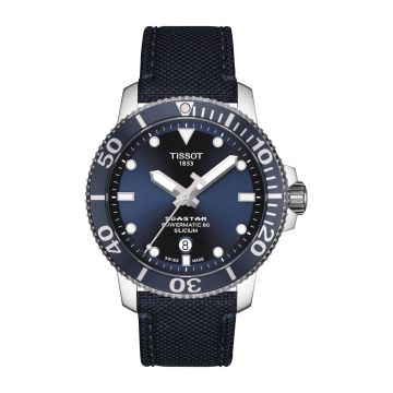 Tissot Seastar 1000 Powermatic 80 Silicium 43 Stainless Steel / Blue / Fabric