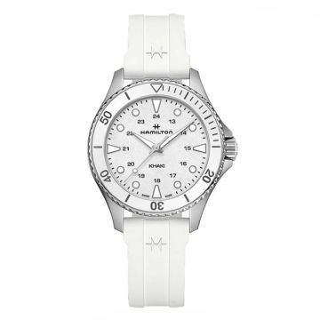 Hamilton Khaki Navy Scuba Quartz 37 Stainless Steel / White / Rubber