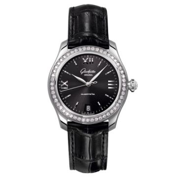 Glashütte Original Lady Serenade Stainless Steel / Diamond / Black / Alligator - Folding