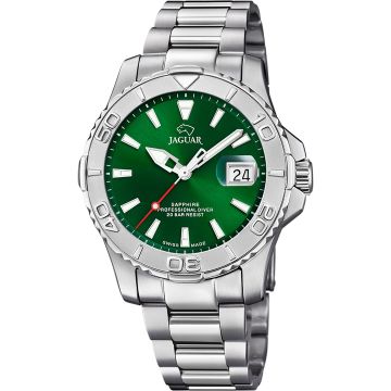 Jaguar Executive Professional Diver Silver / Green 40mm