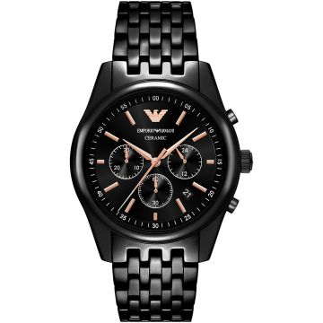 Emporio Armani Antonio Ceramic Chronograph Black 43mm
