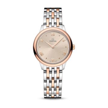 Omega De Ville Quartz 27.5 Stainless Steel - Sedna Gold / Beige / Bracelet