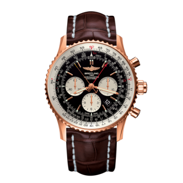 Breitling Navitimer Rattrapante Red Gold / Black / Croco / Pin