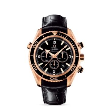 Omega Seamaster Planet Ocean 600M Co-Axial 45.5 Chronograph Red Gold / Black / Alligator