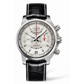 Longines Admiral Chronograph Silver Strap
