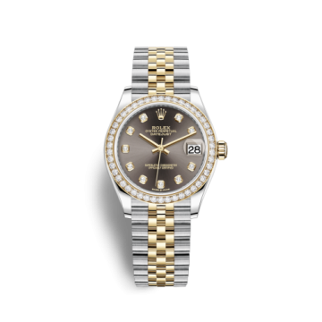 Rolex Datejust 31 Stainless Steel / Yellow Gold / Diamond / Grey - Diamond / Jubilee