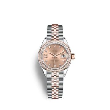 Rolex Lady-Datejust 28 Stainless Steel / Rose Gold /  Diamond / Rose - Diamond / Jubilee