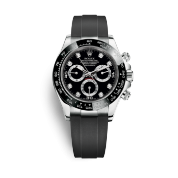 Rolex Cosmograph Daytona White Gold / Cerachrom / Black - Diamond / Oysterflex
