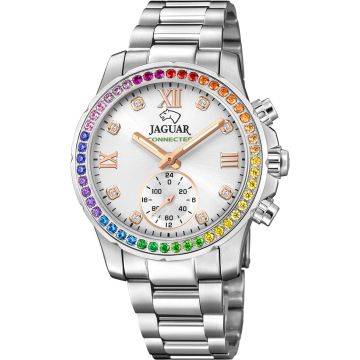 Jaguar Connected Lady Silver / Rainbow 37mm
