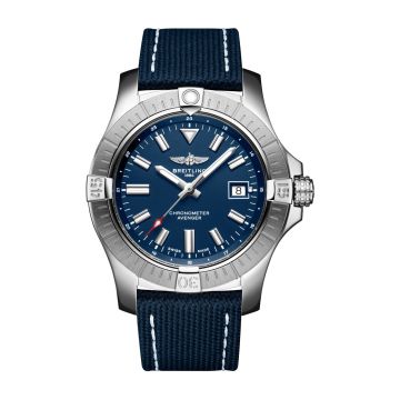 Breitling Avenger Automatic 43 Stainless Steel / Blue / Military / Pin