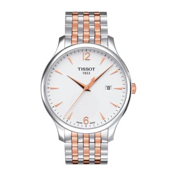Tissot Tradition Stainless Steel - Rose Gold / Silver