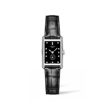 Longines DolceVita 20.5 Quartz Stainless Steel / Diamond / Black