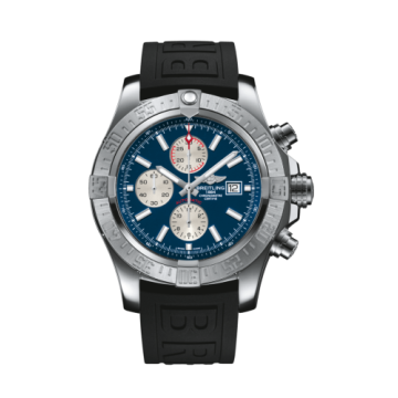 Breitling Super Avenger II Stainless Steel / Mariner Blue / Rubber / Folding