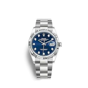 Rolex Datejust 36 Stainless Steel - Fluted / Blue - Fluted - Diamond / Oyster
