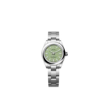 Rolex Oyster Perpetual 28 Stainless Steel / Pistachio