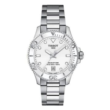 Tissot Seastar 1000 36 Quartz Stainless Steel / White / Bracelet