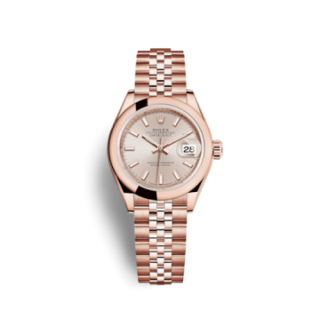 Rolex Lady-Datejust 28 Everose Domed / Jubilee / Sundust