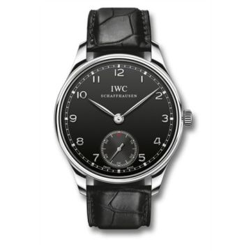 IWC Schaffhausen Portuguese Hand-Wound Black