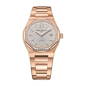 Girard-Perregaux Laureato 34 Quartz Pink Gold / Diamond / Silver