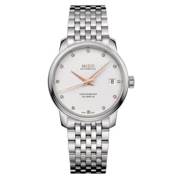 Mido Baroncelli Chronometer Lady Stainless Steel / Silver / Bracelet