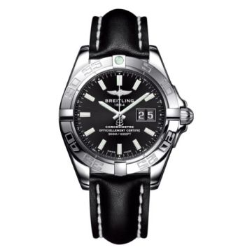 Breitling Galactic 41 Stainless Steel / Onyx Black / Calf