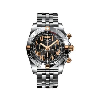 Breitling Chronomat 44 Stainless Steel / Rose Gold / Black - Roman / Japan Special Edition