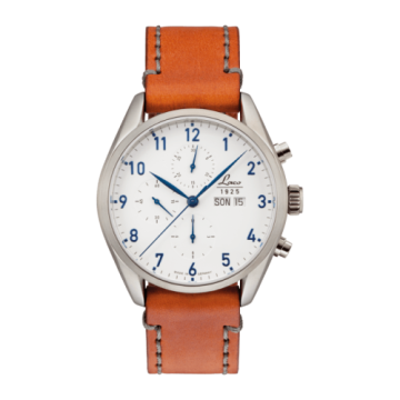 Laco Chronographs Chicago / Stainless Steel / White