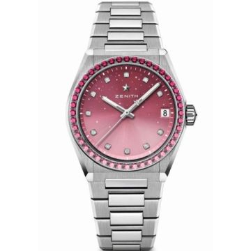 Zenith Defy Midnight Stainless Steel / Pink Ribbon