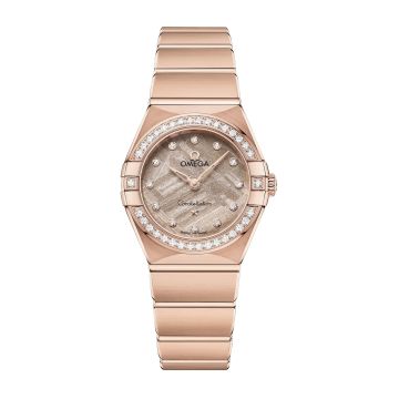 Omega Constellation Manhattan 28 Quartz Sedna Gold - Diamond / Rose Meteorite