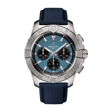 Breitling Avenger B01 Chronograph 44 Stainless Steel / Blue / Strap