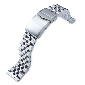 Angus-J Louis JUB Watch Band Straight End 1.8 Universal Ver., 316L Stainless Steel Brushed V-Clasp - 6mm