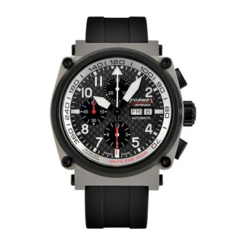 Formex Pilot Automatic Chronograph Sandblasted / Carbon Fibre / Rubber