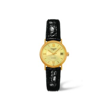 Longines Presence 25.5 Automatic PVD Gold / Champagne - Mixed
