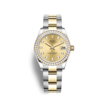 Rolex Datejust 31 Stainless Steel / Yellow Gold / Diamond / Champagne - Diamond / Oyster