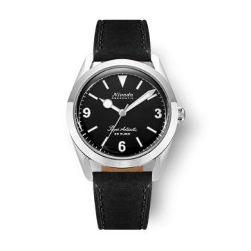 Nivada Grenchen Super Antarctic 3.6.9. Black - No Vintage Effect / Stainless Steel / Black