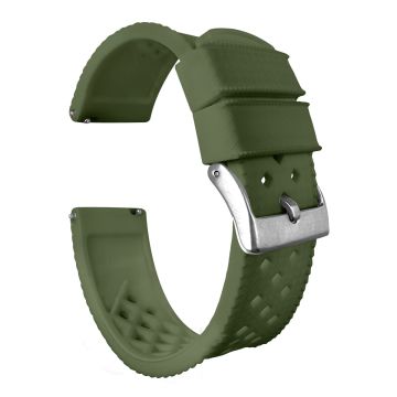 Army Green Tropical Style Watch Band - 24mm
