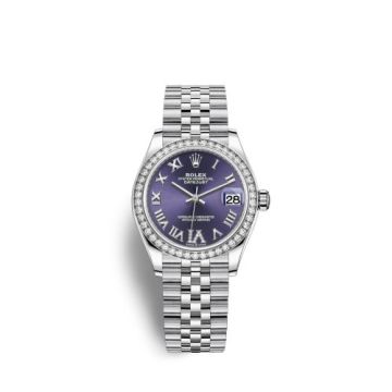 Rolex Datejust 31 Stainless Steel Diamond / Jubilee / Aubergine - Roman