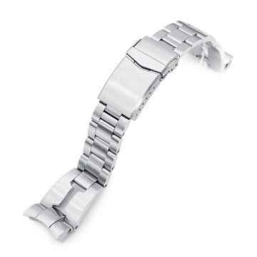 Retro Shaver Blade Watch Band compatible with TUD BB 79230, 316L Stainless Steel Brushed V-Clasp - 22mm