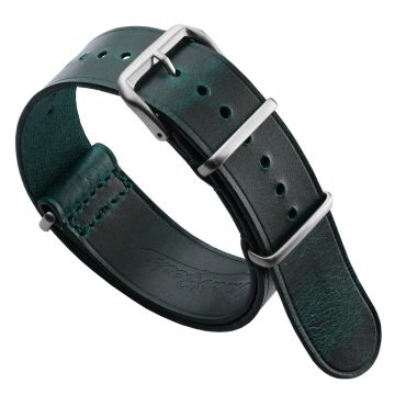 Cambridge Genuine Leather British Military Watch Strap - Vintage Teal - 22mm
