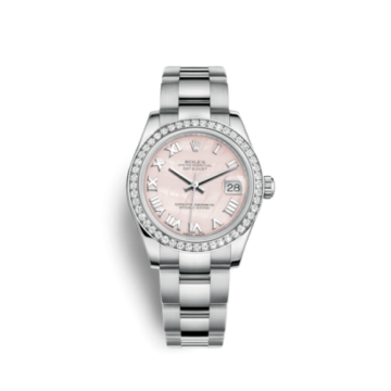 Rolex Datejust 31 Stainless Steel Diamond / Oyster / Pink MOP - Roman