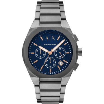 Armani Exchange Rafael Chronograph Gunmetal / Blue 42mm