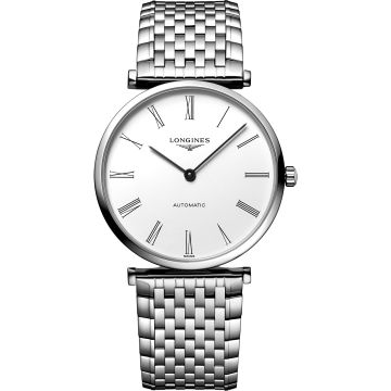 Longines La Grande Classique Automatic 36 White Roman / Bracelet