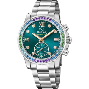 Jaguar Connected Lady Silver / Turquoise 37mm