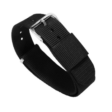 Black Nylon NATO® Style Watch Band - 16mm