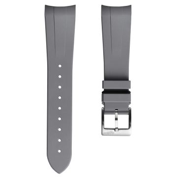 WatchGecko Premium Rubber Watch Strap to fit Tudor Black Bay 41mm -  Grey - 18mm